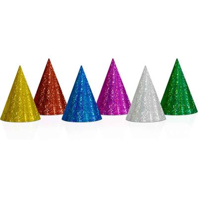 16cm Holographic Party Hats (pack quantity 120)