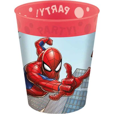 250ml Spiderman Crime Fighter Reuseable Cups (pack quantity 4)