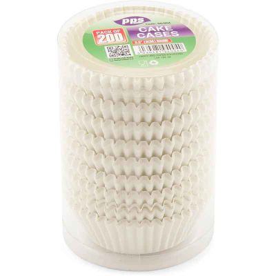 White Baking Cake Cases (pack quantity 200)