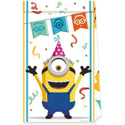 Minions The Of Gru Paper Party Bags (pack quantity 4)