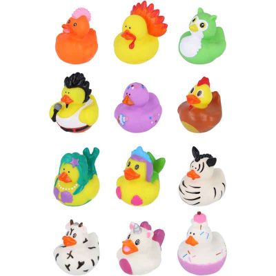 5cm 12assorted Animal Design Duck 12s