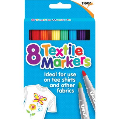 8pc Assorted Textile Markers