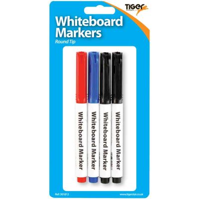 Slim Whiteboard Markers (pack quantity 4)