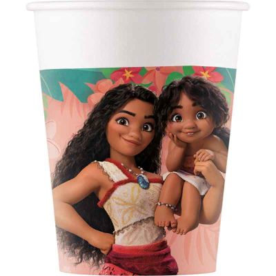 200ml Moana Ii Sailing Spirit Paper Cups (pack quantity 8)