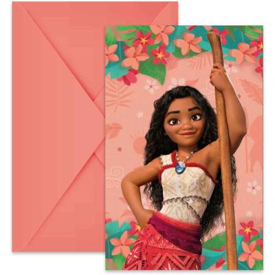 Moana Ii Sailing Spirit Invitations (pack quantity 6)
