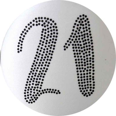 21st Black Diamante Badge & Table Decoration