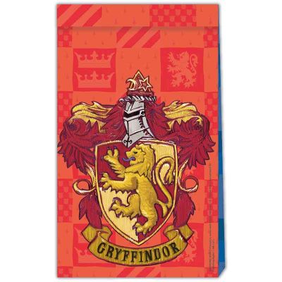 Harry Potter Hogwarts Houses Paper Party Bags (pack quantity 4)