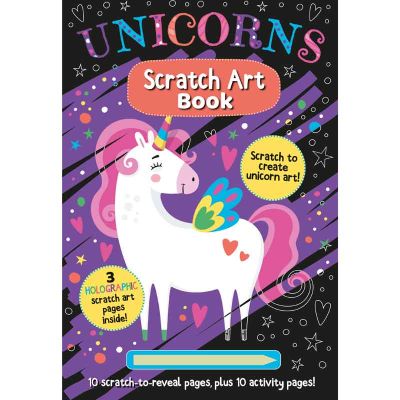 Unicorns Scratch Art Book