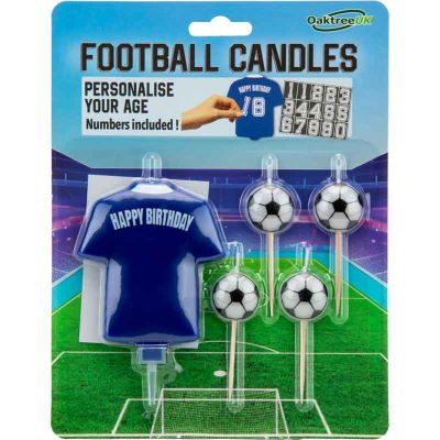 8cm Blue Football Shirt Candle