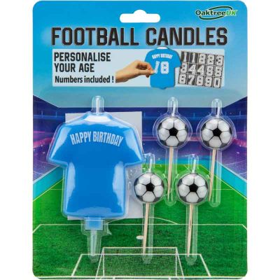 8cm Light Blue Football Shirt Candle