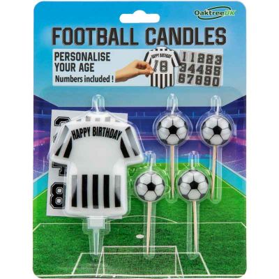 8cm Black And White Stripes Football Shirt Candle