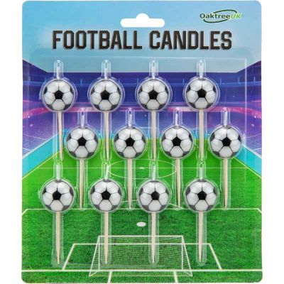 Football Candles With Wooden Pick (pack quantity 12)