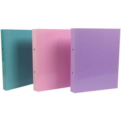A4 2 Assorted Teal/pink/purple Ring Binder