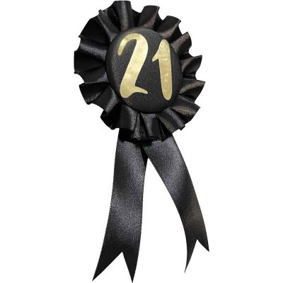 Gold 21st Birthday Badge