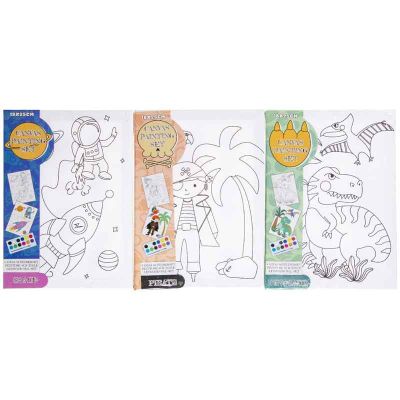 Boys Canvas Painting Set