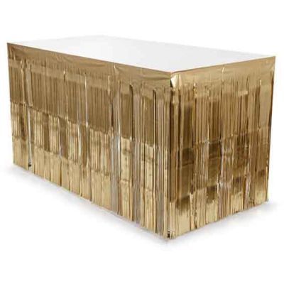 Gold Fringe Table Skirt