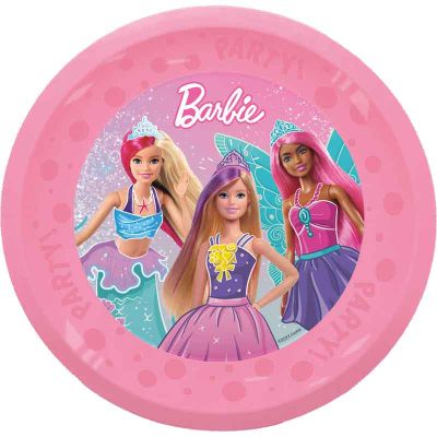 21cm Barbie Fantasy Party Reusable Plates (pack quantity 4)