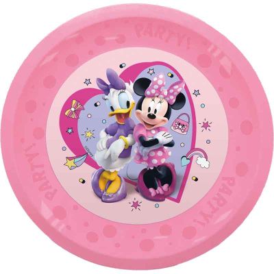 21cm Minnie Junior Party Reusable Plates (pack quantity 4)
