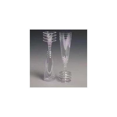  150ml Plastic Champagne Glasses (pack quantity 8) 