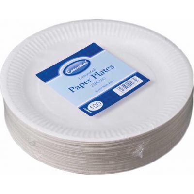  23cm Paper Plates (pack quantity 100) 