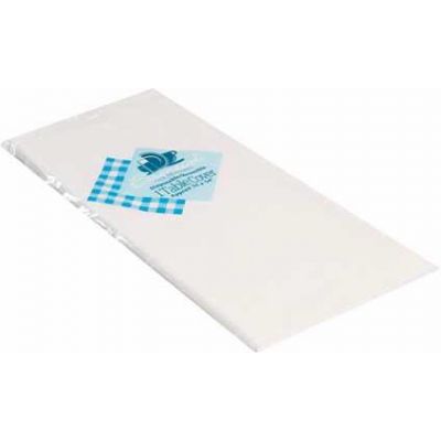 54x54 Inch Plastic White Tablecover