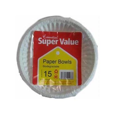  15cm Value Bio & Comp Paper Bowls (pack quantity 15) 