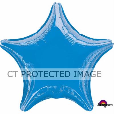 19 Inch Metallic Blue Star Foil