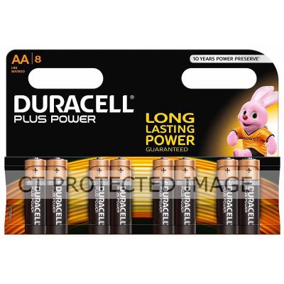  Aa Duracell Plus Batteries   (pack quantity 8) X12