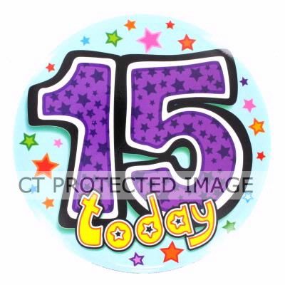 Big Badges:12 Today Purple 12 Jumbo Badge Party Accessories New