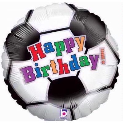 18 Inch Football Birthday Foil Balloon