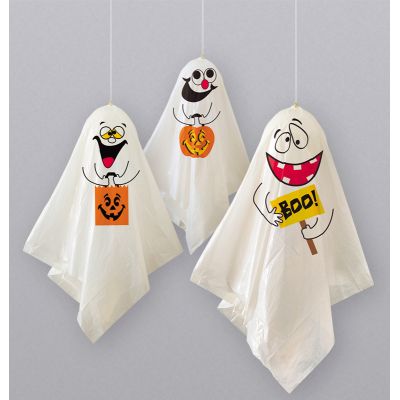  Ghost Hanging Decorations (pack quantity 3) 
