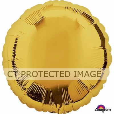 18 Inch Metallic Gold Circle Foil