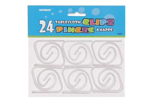  Plastic Table Clips (pack quantity 24) 