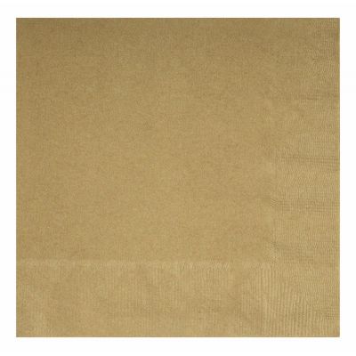  33cm 2ply Gold Luncheon Napkins (pack quantity 20) 
