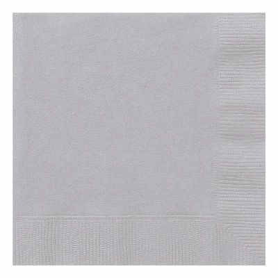  2ply Silver Luncheon Napkins (pack quantity 20) 