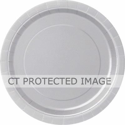  9 Inch Silver Plates (pack quantity 16) 