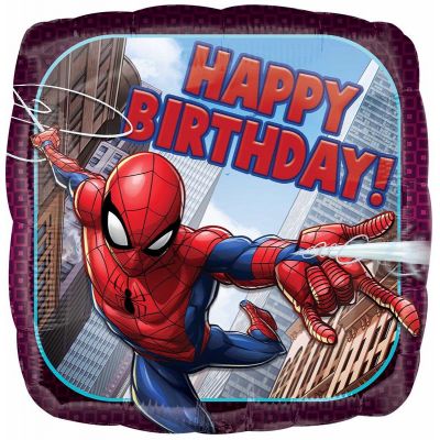 18 Inch Spiderman Happy Birthday Foil
