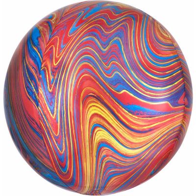 Xl Colourful Marblez Foil Balloon