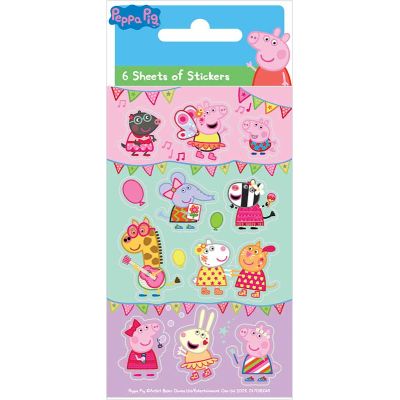 Peppa Pig Carnival Party Stickers (pack quantity 6)