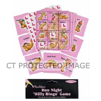  Hen Night Willy Bingo Game (pack quantity 12) 