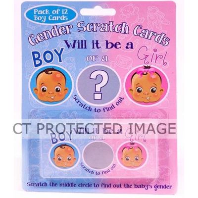 Scratchcard Boy Gender Reveal Game