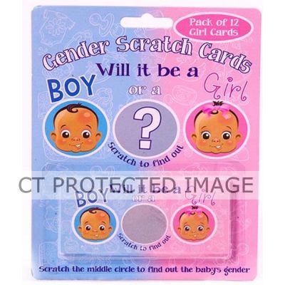 Scratchcard Girl Gender Reval Game