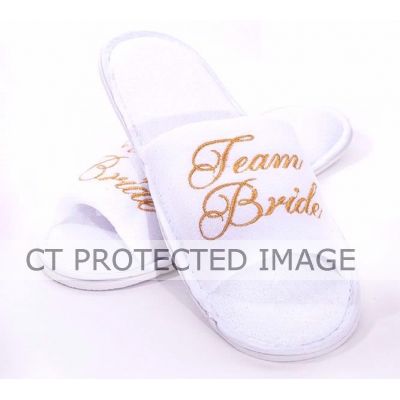 Team Bride Spa Slippers