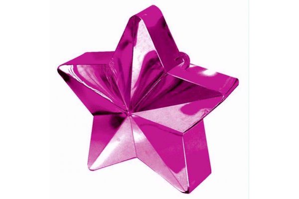 Magenta Star Balloon Weight