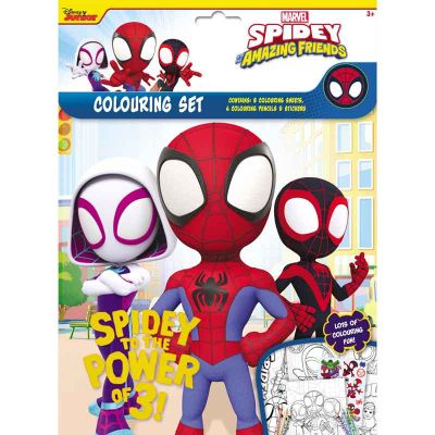 Spiderman Colouring Set