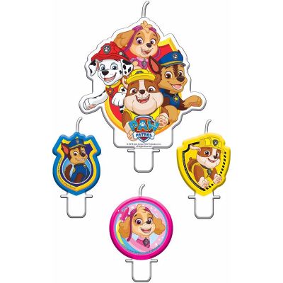  Paw Patrol Candles (pack quantity 4) 