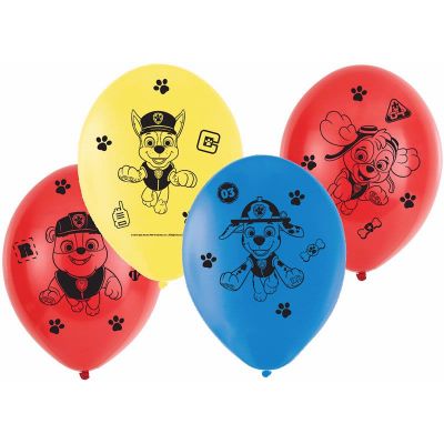  11 Inch Paw Patrol Balloons (pack quantity 6) 
