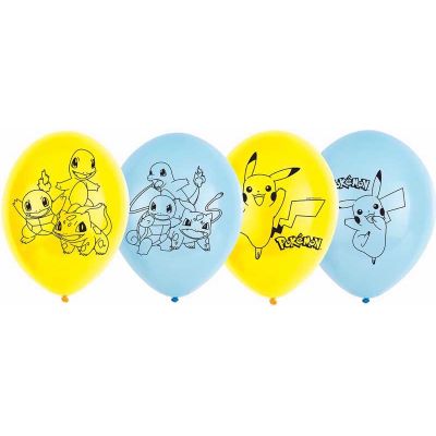  11 Inch Pokemon Balloons (pack quantity 6) 