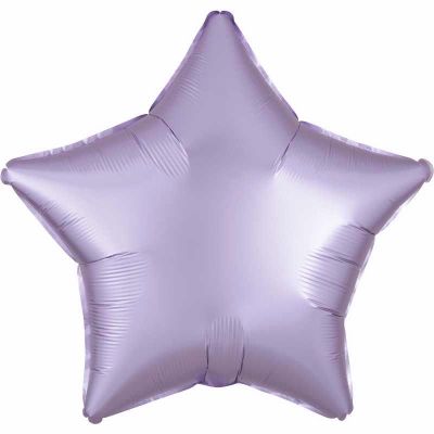 19 Inch Satin Luxe Pastel Lilac Star