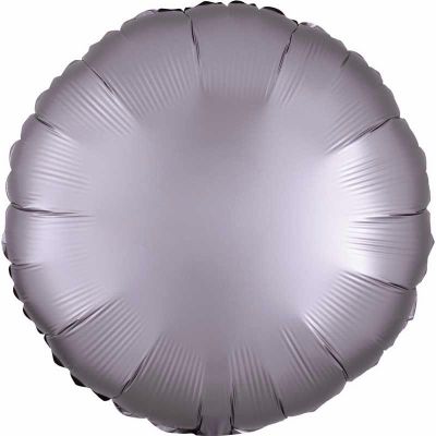 18 Inch Satin Luxe Greige Circle Foil